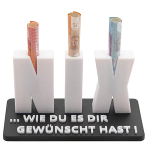 2x NIX Geldgeschenk Geschenk Geldscheingeschenk Nichts Geburtstag Geschenkidee