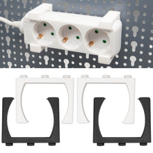 Laden Sie das Bild in den Galerie-Viewer, Halterung Steckdosenleiste für Küpper Lochwand Steckdosen Stromleiste Halter
