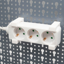 Laden Sie das Bild in den Galerie-Viewer, Halterung Steckdosenleiste für Küpper Lochwand Steckdosen Stromleiste Halter
