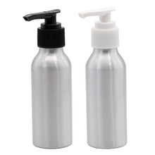 Laden Sie das Bild in den Galerie-Viewer, 2x Seifenspender Pumpflasche 100 ml Reise Shampoo Aluminium Dispenser Lotion Pumpen
