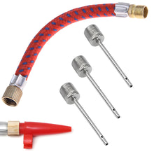 Laden Sie das Bild in den Galerie-Viewer, Set Luftpumpenadapter Adapter Ballpumpe Nadel Luftpumpe Ball Ventil Pumpe 5tlg
