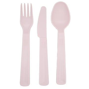 Besteck Mehrweg Party Camping Gabel Messer Löffel Kunststoff Plastik S –