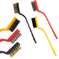 3x Drahtbürste Reinigungsbürste Metallbürste Messing Nylon Edelstahl Bürste Set