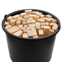 Laden Sie das Bild in den Galerie-Viewer, Anzündholz Anfeuerholz Brennholz Kaminanzünder Streichhölzer Holz im Eimer Set
