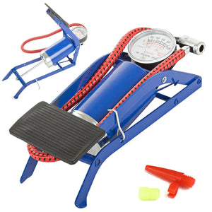 Fußpumpe Fahrradpumpe Fußluftpumpe Autopumpe Tretpumpe Luftpumpe Manometer 7 bar