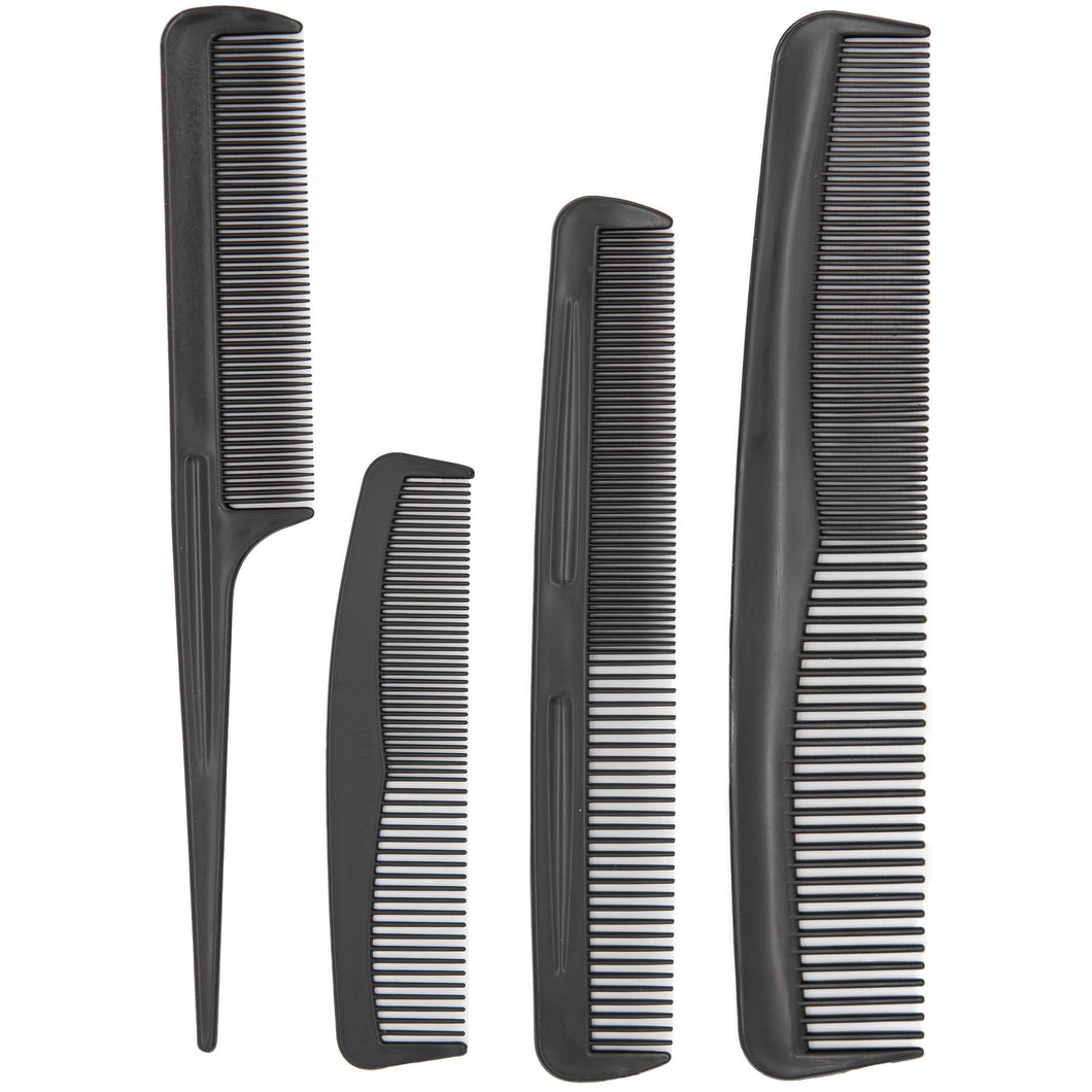 Kamm Kämme Set 4-tlg Haarstyling Frisierzubehör Haare Haarkamm Bartkamm Friseur