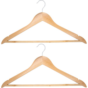 1-80 Kleiderbügel Garderobenbügel Holz Natur Holzbügel Hemdenbügel Blusenbügel