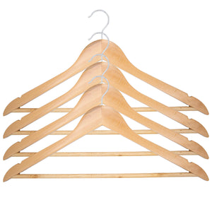 1-80 Kleiderbügel Garderobenbügel Holz Natur Holzbügel Hemdenbügel Blusenbügel