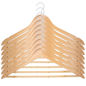 1-80 Kleiderbügel Garderobenbügel Holz Natur Holzbügel Hemdenbügel Blusenbügel