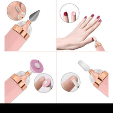 Laden Sie das Bild in den Galerie-Viewer, Manikürset Elektrisch Nagelfräse Nagelfeile Maniküre Pediküre USB Set
