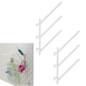 Halter für IKEA SKADIS Lochplatte Nähgarnhalter Lochwand Haken Halterung Weiß