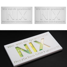 Laden Sie das Bild in den Galerie-Viewer, 2x Geldgeschenk NIX Nichts Geschenkidee Geschenk Geburtstag Geldscheingeschenk
