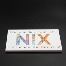 Laden Sie das Bild in den Galerie-Viewer, 2x Geldgeschenk NIX Nichts Geschenkidee Geschenk Geburtstag Geldscheingeschenk
