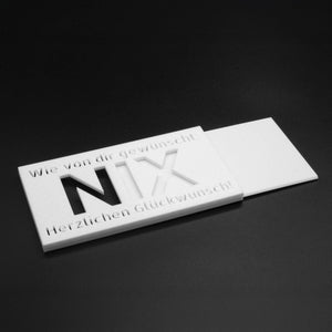Geldgeschenk NIX Nichts Geschenkidee Geschenk Geburtstag Geldscheingeschenk
