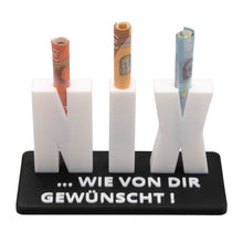 Laden Sie das Bild in den Galerie-Viewer, 2x Geldgeschenk NIX Nichts Geschenk Geburtstag Geschenkidee Geldscheingeschenk

