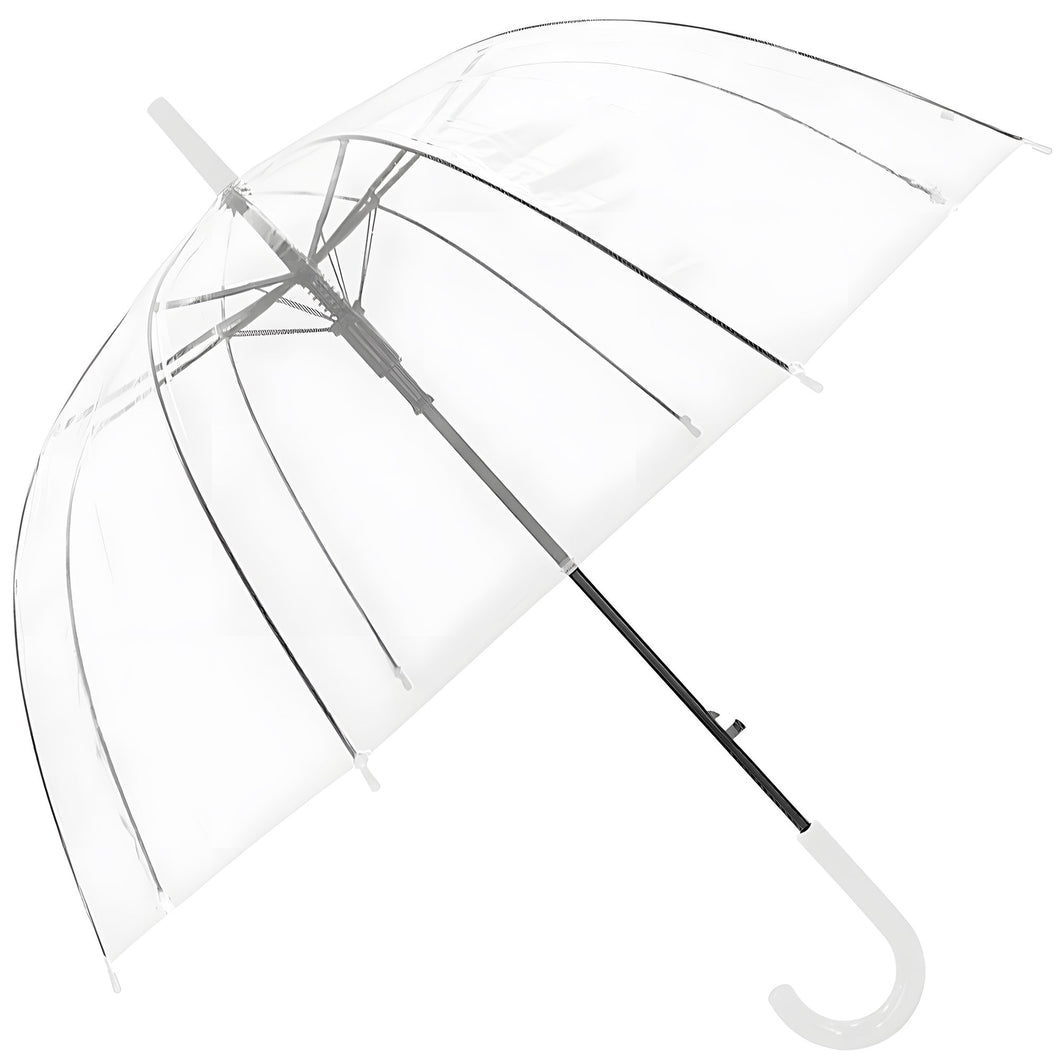 Regenschirm Hochzeitsschirm Automatik Glockenschirm Transparent Stockschirm Groß
