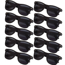 Laden Sie das Bild in den Galerie-Viewer, Sonnenbrille Pilotenbrille Retro Nerd Horn Party Brille Schwarz UV Schutz
