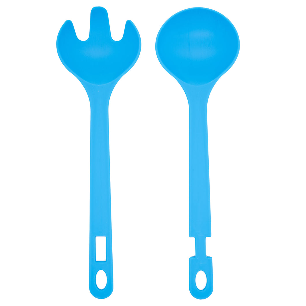 Salatbesteck 2-tlg. Besteck Salatlöffel Salatgabel 28cm Kunststoff Besteck Zange