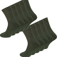 Laden Sie das Bild in den Galerie-Viewer, Socken Strümpfe 5-80 Paar Army Arbeitssocken Militär Olivgrün Baumwolle 39-46
