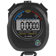 Laden Sie das Bild in den Galerie-Viewer, Stoppuhr Sport Timer Uhr Multifunktions Taschenuhr Digital Stopuhr Alarm Kompass
