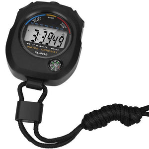 Stoppuhr Sport Timer Uhr Multifunktions Taschenuhr Digital Stopuhr Alarm Kompass