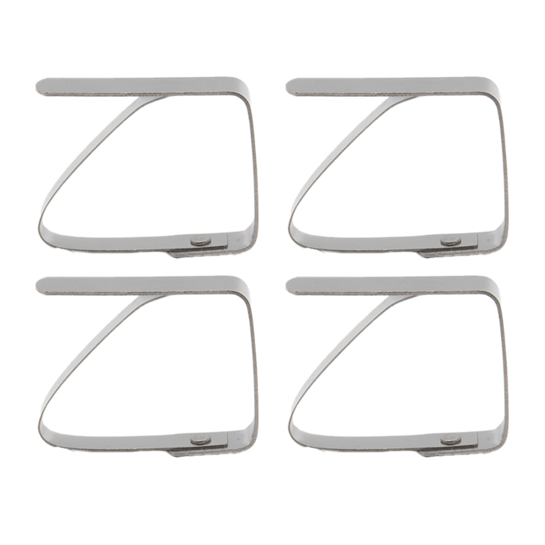 Tischdeckenhalter Transparent SIDCO Tischtuchklammern – 8 Stück Edelstahl & Kunststoff, Für Tischplatten Bis 3,5 Cm, Windschutz Für Drinnen & Draußen