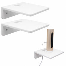 Laden Sie das Bild in den Galerie-Viewer, 2x Wandregal Wandhalterung Bücherregal Hängeregal für Kamera Box Lautsprecher Lampe Weiß
