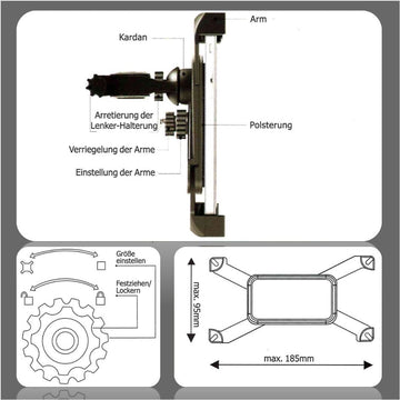handyhalterung lenker fahrrad Fahrrad Handyhalterung Lenker Motorrad Handhalter Lenkerhalterung – konkor24.com