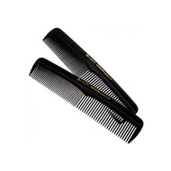 Kamm 2er Set Frisierkamm Taschenkamm Haare Bart Kämme schwarz 